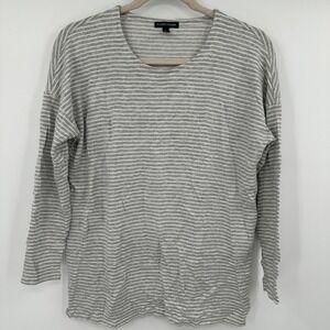 Eileen Fisher Striped Long Sleeve Tunic Top XS Tencel‎ Lyocell
